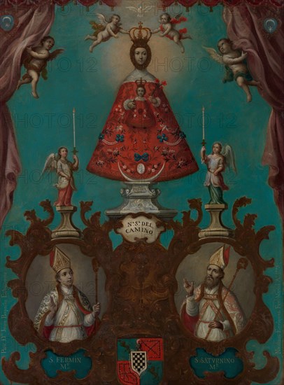 The Virgin of El Camino with St. Fermín and St. Saturnino, 1773. Creator: Nicolás Enríquez.