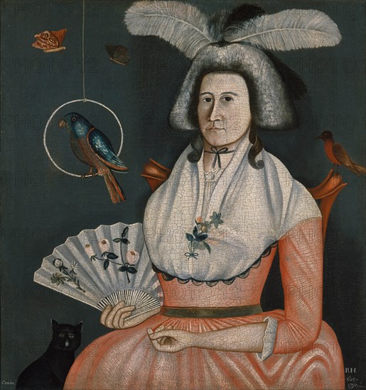 Molly Wales Fobes, 1790. Creator: Rufus Hathaway.