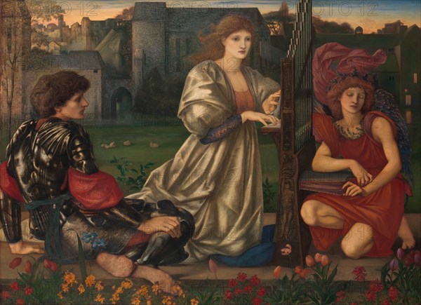 The Love Song, 1868-77. Creator: Sir Edward Coley Burne-Jones.