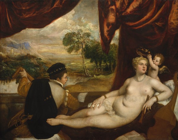 Venus and the Lute Player, ca. 1565-70. Creator: Titian.