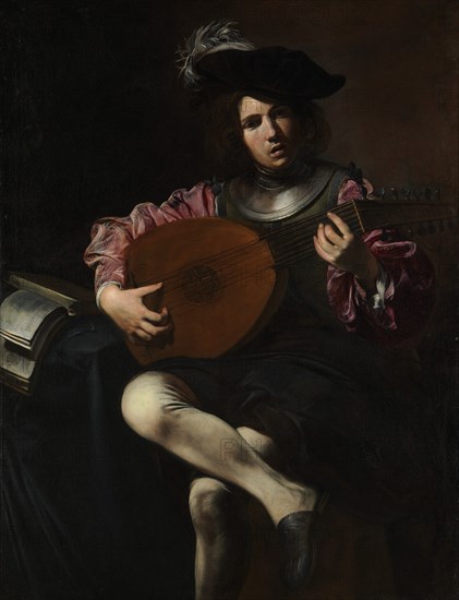 Lute Player, ca. 1625-26. Creator: Valentin de Boulogne.