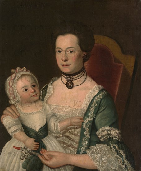 Mrs. Jacob Hurd and Child, ca. 1762. Creator: William Johnston.