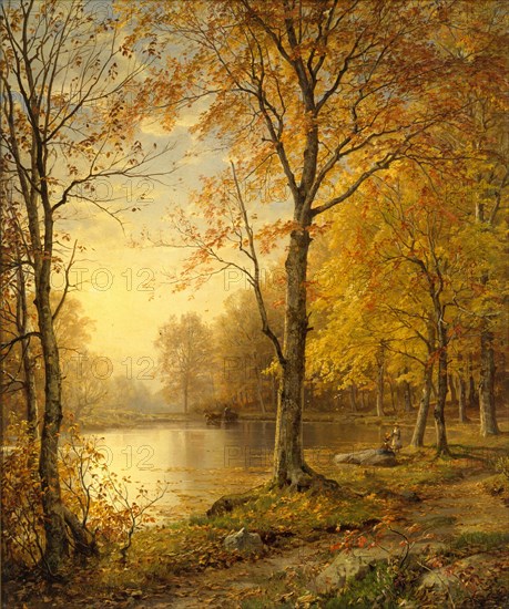 Indian Summer, 1875. Creator: William Trost Richards.