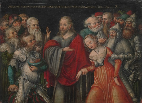 Christ and the Adulteress, ca. 1545-50. Creator: Lucas Cranach the Younger.