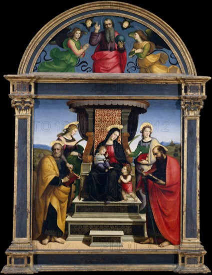 Madonna and Child Enthroned with Saints, ca. 1504. Creator: Raphael.