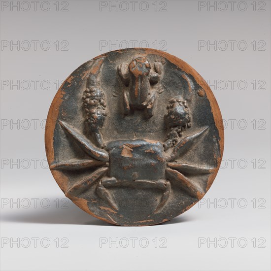 Terracotta tondo from a bowl, 4th century B.C. Creator: Unknown.