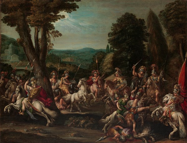 Triumph of the Amazons, 1620s. Creator: Claude Deruet.