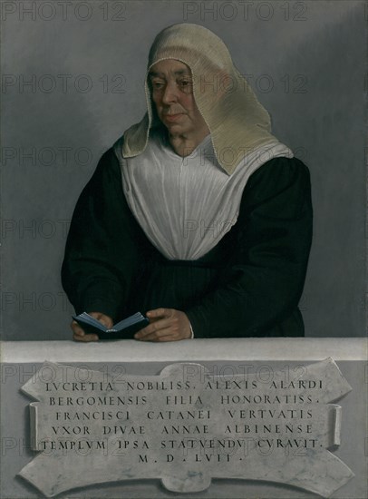 Lucrezia Agliardi Vertova (1490?-1558), 1557. Creator: Giovanni Battista Moroni.