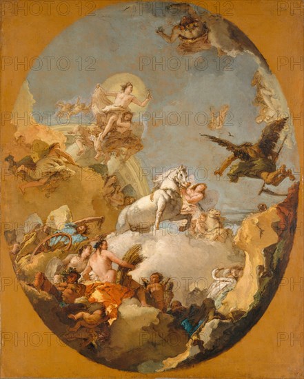 The Chariot of Aurora, 1760s. Creator: Giovanni Battista Tiepolo.