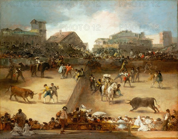 Bullfight in a Divided Ring. Creator: Francisco Goya.