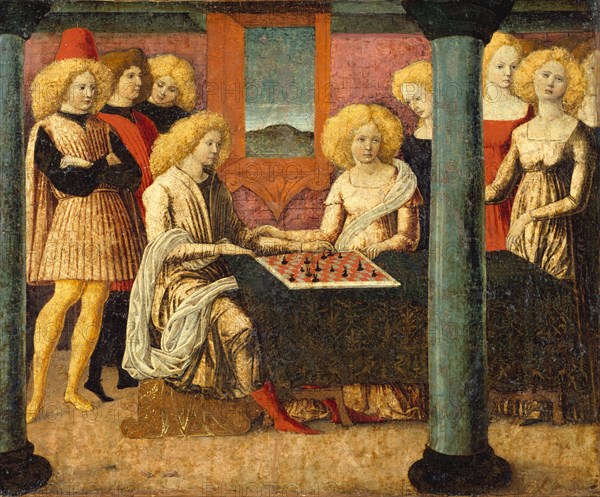 The Chess Players, ca. 1475. Creator: Liberale da Verona.