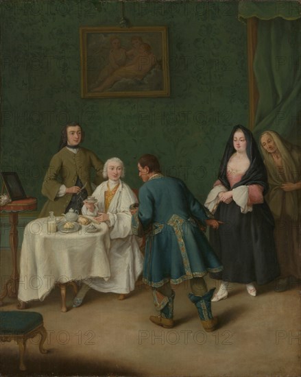 The Temptation, 1746. Creator: Pietro Longhi.