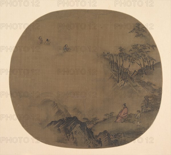 Misty Landscape with Scholars and Attendants. Creator: Unknown.