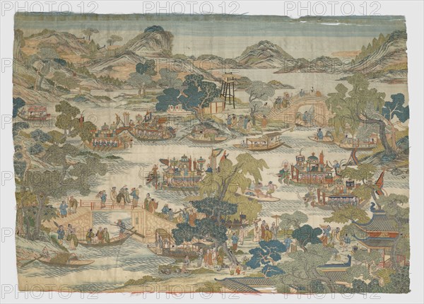 Dragon-boat festival performance, 18th-19th century. Creator: Unknown.