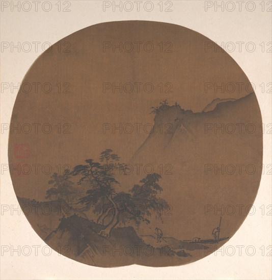 Windswept Lakeshore. Creator: Attributed to Xia Gui (Chinese, active ca. 1195-1230).