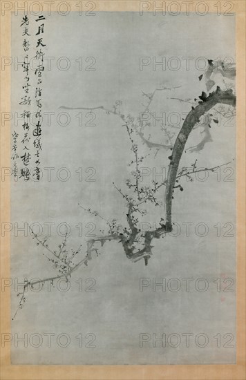 Plum Branch, dated 1888. Creator:  Yi Yuwon.