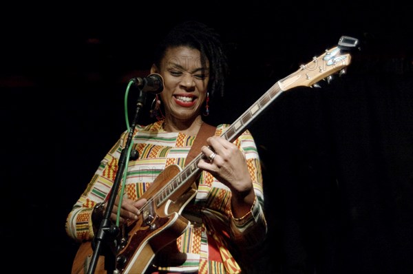 Carmen Souza, Carmen Souza's Silver Messengers, Verdict Jazz Club, Brighton East Sussex, 2019. Creator: Brian O'Connor.