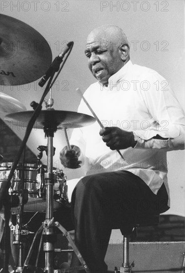 Mickey Roker, Brecon Jazz Festival, Powys, Wales, 1997. Creator: Brian Foskett.