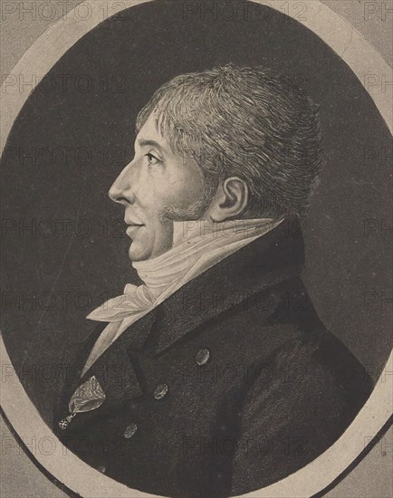 Portrait of the composer Jean-François Le Sueur (1760-1837), 1818. Creator: Quenedey, Edmé (1756-1830).