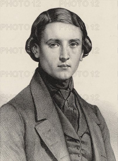 Portrait of the organist and composer Louis James Alfred Lefébure-Wely (1817-1869), 1840. Creator: Alophe, Marie-Alexandre Menut (1812-1883).