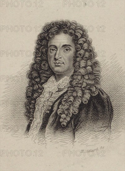 Portrait of the composer Jean-Baptiste Lully (1632-1687). Creator: Adlard, Henry (active 1824-1869).