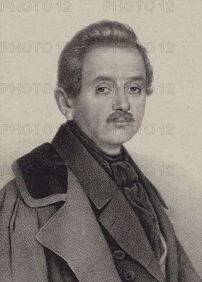 Portrait of the composer Alexei Fyodorovich Lvov (1798-1870). Creator: Anonymous.