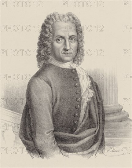 Portrait of the composer Benedetto Marcello (1686-1739). Creator: Roscioni, Vincenzo (active second Half of 19th cen.).