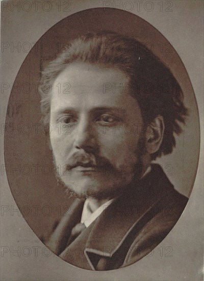 Portrait of the composer Jules Massenet (1842-1912), 1877. Creator: Petit, Pierre Lanith (1831-1909).