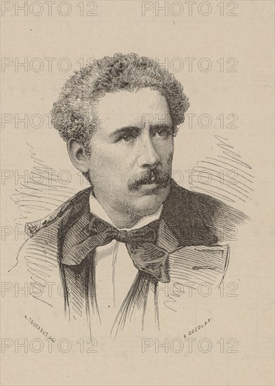 Portrait of the Composer Olivier Métra (1830-1889). Creator: Tourfaut, Léon Alexandre (?-1883).