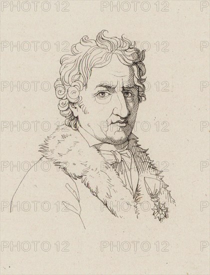 Portrait of the composer Pierre-Alexandre Monsigny (1729-1817), c. 1810. Creator: Lefévre, Robert (1756-1830).