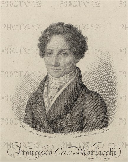 Portrait of the Composer Francesco Morlacchi (1784-1841), 1822. Creator: Schiavoni, Natale (1777-1858).