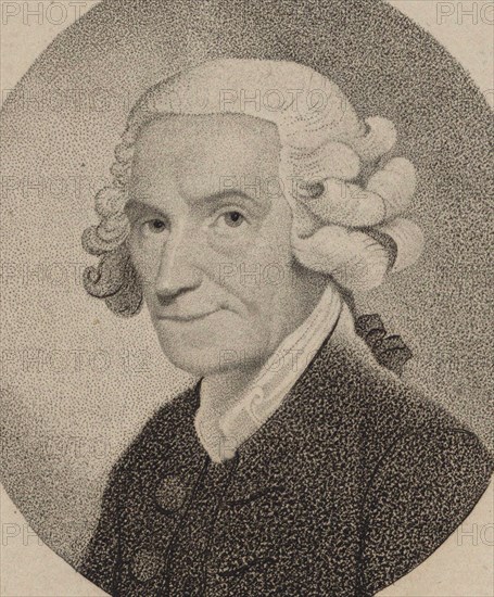 Portrait of the organist and composer James Nares (1715-1783), 1795. Creator: Hardy, Thomas (1757-1804).