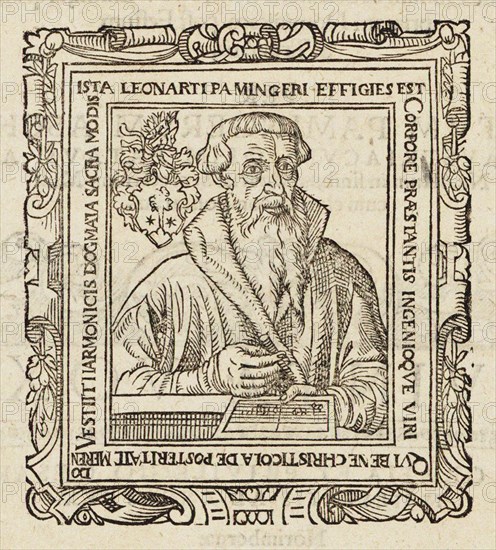 Portrait of the Composer Leonhard Paminger (1495-1567), 1573. Creator: Anonymous.