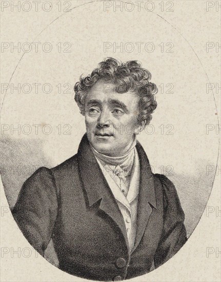 Portrait of the opera singer Louis Antoine Eléonore Ponchard (1787-1866) , ca 1835. Creator: Vigneron, Pierre Roch (1789-1872).