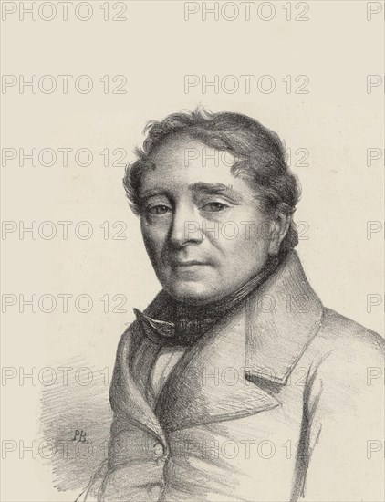 Portrait of the opera singer Louis Antoine Eléonore Ponchard (1787-1866) , 1845. Creator: Anonymous.