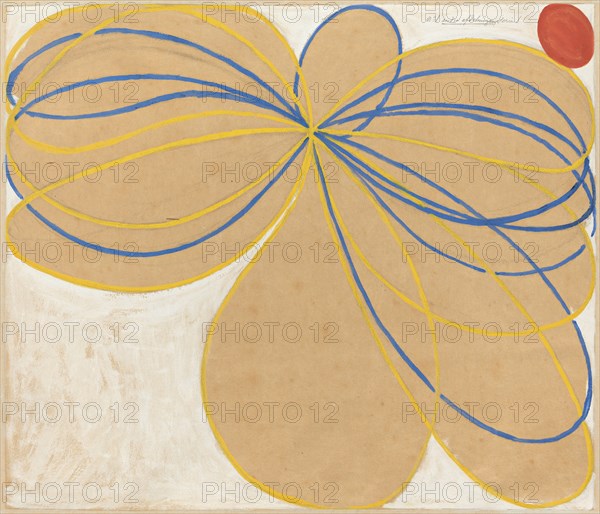 Group V, The Seven-Pointed Star, No. 1 (WUS/Seven-Pointed Star Series) , 1908. Creator: Hilma af Klint (1862-1944).