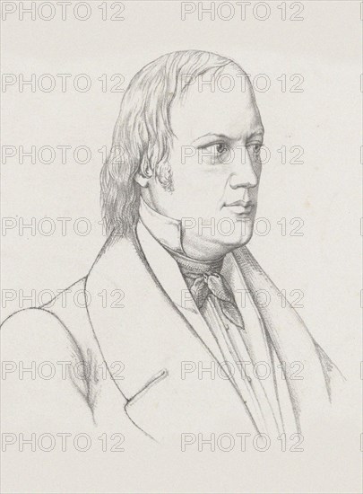 Portrait of the conductor and composer Johann Nepomuk Schelble (1789-1837), c. 1830-1840. Creator: Anonymous.