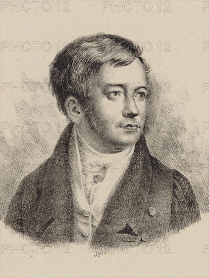 Portrait of the organist and composer Friedrich Schneider (1786-1853). Creator: Anonymous.