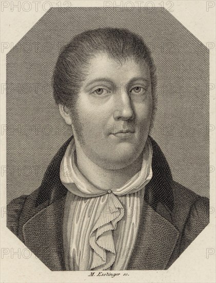 Portrait of the violinist and composer Louis Spohr (1784-1859), 1820. Creator: Esslinger, Johann Martin (1793-1841).