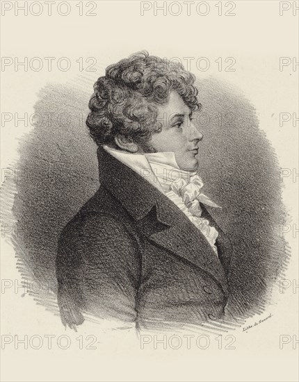 Portrait of pianist and composer Daniel Steibelt (1765-1823) , 1834. Creator: Benard, Jean François (active 1830-1850).