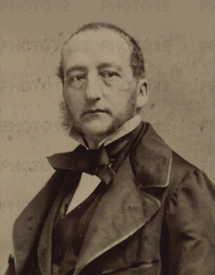 Portrait of the pianist and composer Sigismund Thalberg (1812-1871) , ca 1860. Creator: Photo studio Nadar.