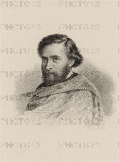 Portrait of the violinist and composer Anton Wallerstein (1813-1892). Creator: Anonymous.