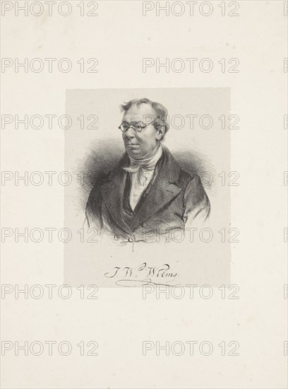 Portrait of the Composer Johann Wilhelm Wilms (1772-1847) , 1835. Creator: Anonymous.