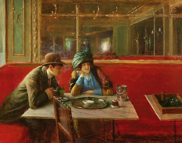 Au Café. Creator: Béraud, Jean (1849-1936).