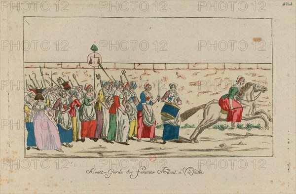 The Women's March on Versailles, 5 October 1789, 1789. Creator: Anonymous.