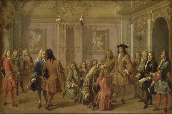 The first promotion of the Knights of Saint Louis by Louis XIV, Versailles May 8, 1693, 1710. Creator: Marot, François (1666-1719).