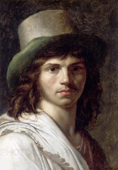 Self-Portrait, 1795. Creator: Girodet de Roucy Trioson, Anne Louis (1767-1824).