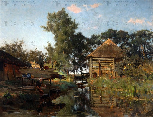 A washerwoman, 1880-1885. Creator: Tholen, Willem Bastiaan (1860-1931).