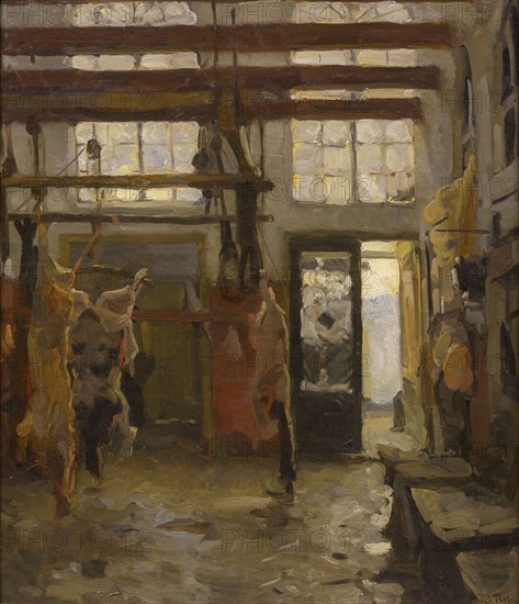 Slaughterhouse, 1890. Creator: Tholen, Willem Bastiaan (1860-1931).