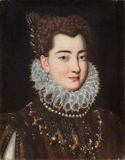 Portrait of Clelia Farnese (1552-1613), Second half of the16th cen.. Creator: Pulzone, Scipione (1550-1598).